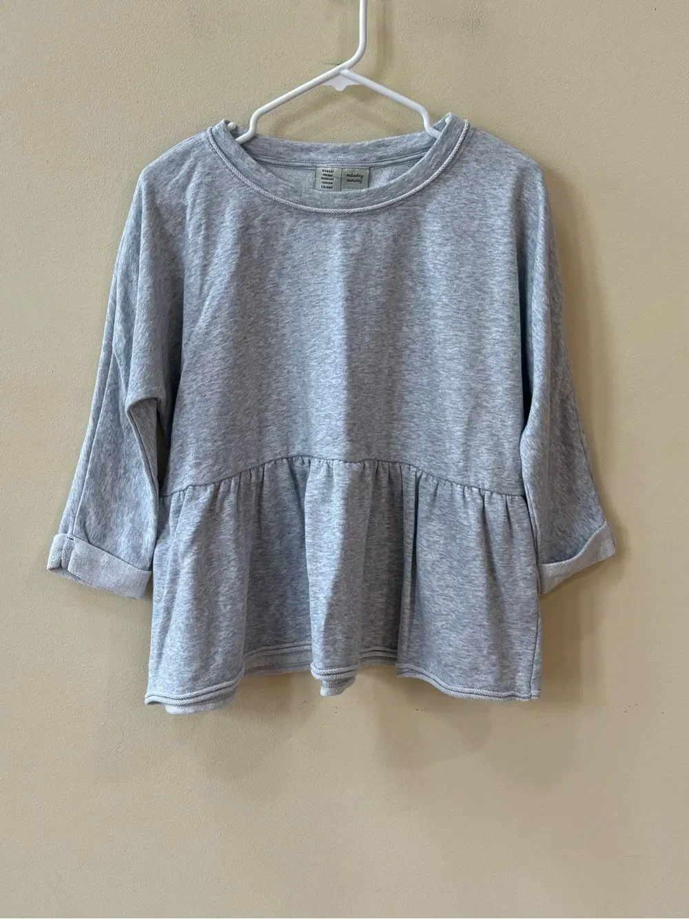 Anthropologie Saturday Sunday Colleen babydoll sweatshirt.